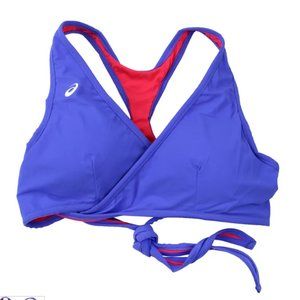 Asics Keli Reversible Bikini Top - Red/Blue
